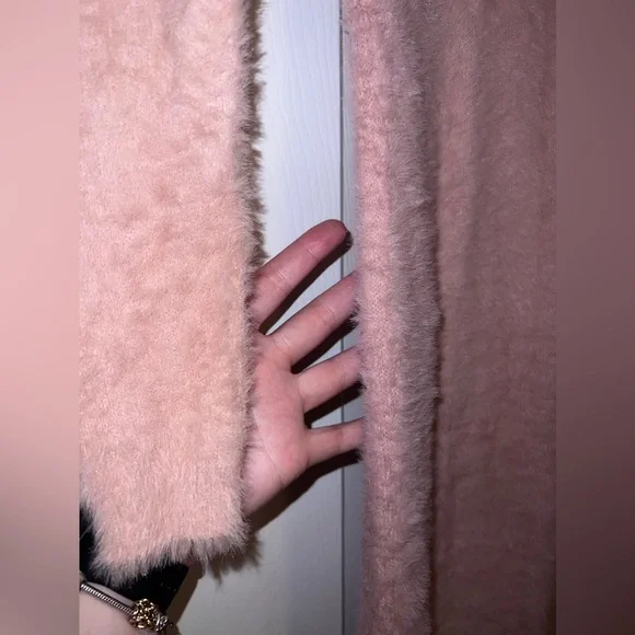 Fuzzy Mauve Sweater Dress - Picture 4 of 4